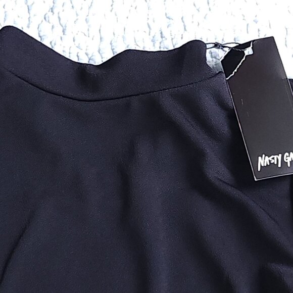 NWT Nasty Girl Black High Neck Bodycon Dress, Size 4 - Picture 9 of 9